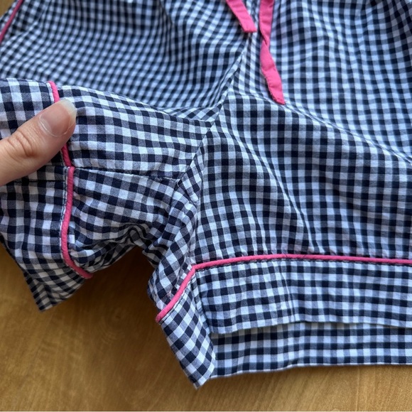 Liz Claiborne Sleepwear Black and White Gingham Pajama Set, Size Medium - Picture 4 of 15